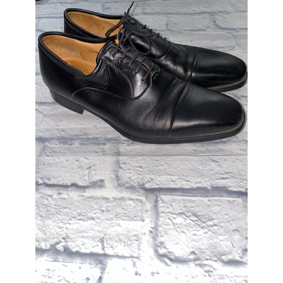 Magnanni Federico Oxford black leather dress shoes size 9.5 main image 4